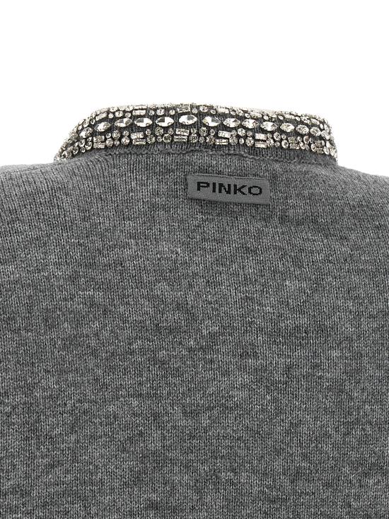 26FW 핑코 가디건 107275A3GIII2 Gray - PINKO