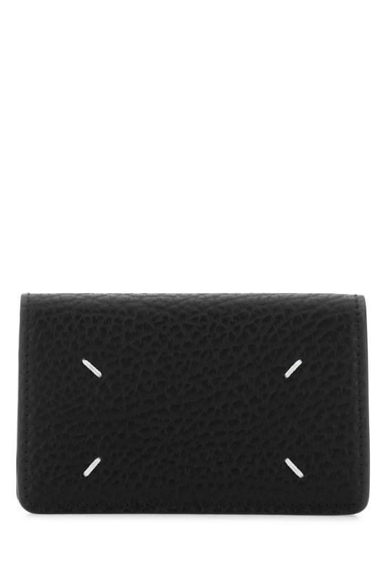 26FW 마르지엘라 스티치 레더 플랩 카드 홀더 SA3VX0008P4455 T8013 BLACK