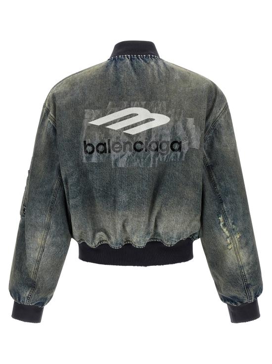26SS 발렌시아가 데님 자켓 BA333797BM GRAY - BALENCIAGA