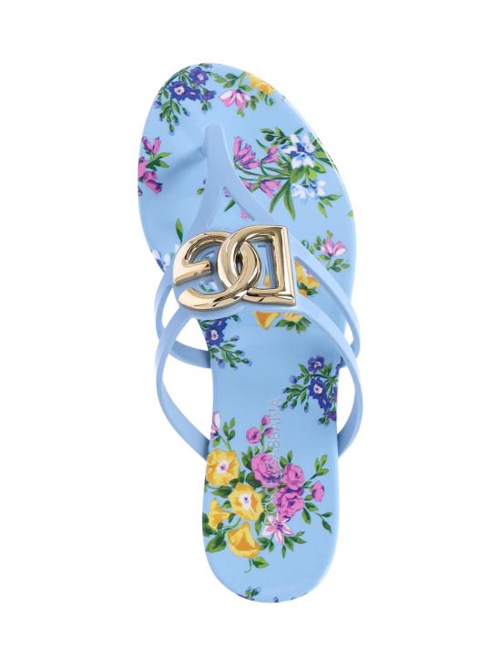  돌체앤가바나 러버 비치웨어 슬라이드 CW2418 AY850 HC5XL Multicolor - DOLCE & GABBANA