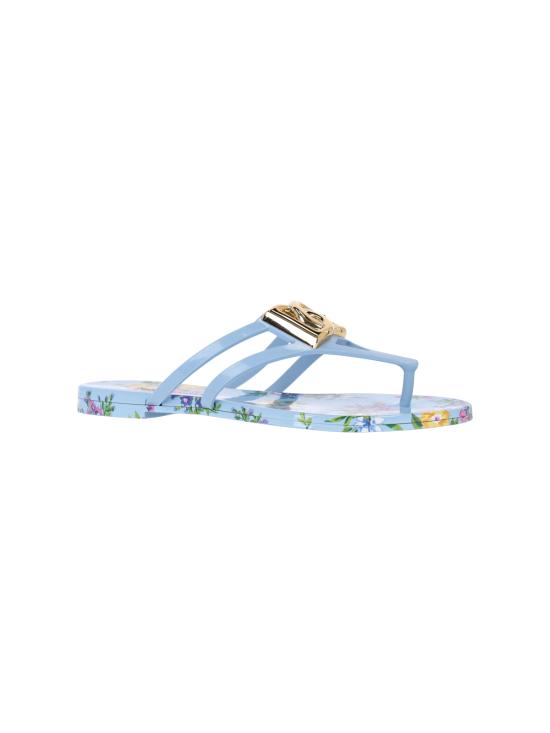  돌체앤가바나 러버 비치웨어 슬라이드 CW2418 AY850 HC5XL Multicolor - DOLCE & GABBANA