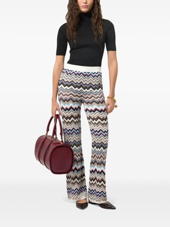 26FW 미소니 팔라초 팬츠 DS26WI0I BK01KOSMSPL MULTICOLOR - MISSONI