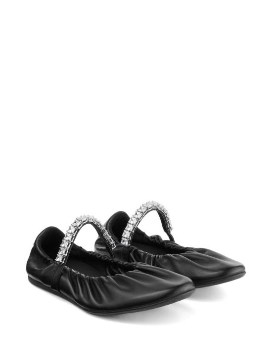 26FW 지미추 플랫 슈즈 JADEBALLERINA GKEQEABLACK CRYSTAL - JIMMY CHOO