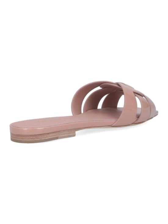  생로랑 페이턴트 레더 트리뷰트 플랫 뮬 571952 B8I00 9935 Pink - SAINT LAURENT
