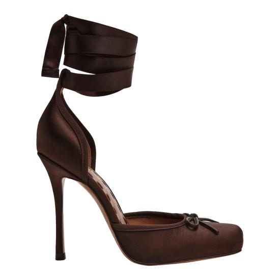 26FW 스티브매든 힐/펌프스 LARINA DARK BROWN