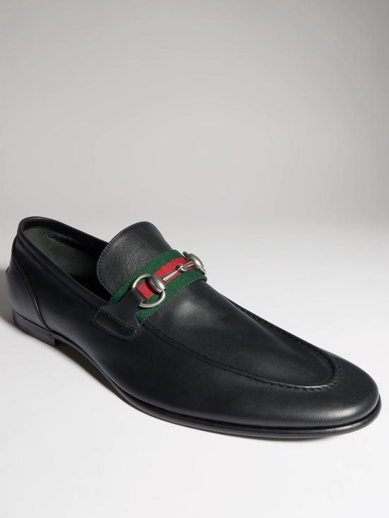 26FW 구찌 코모 홀스빗 레더 로퍼 874936AAGSM 1060 NERO - GUCCI