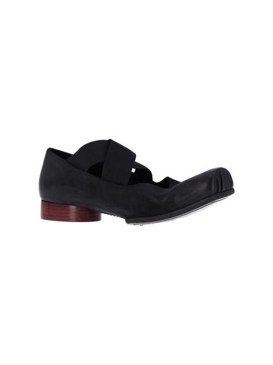 26FW 우마 왕 플랫 슈즈 US9006 UW097 BLACK - UMA WANG
