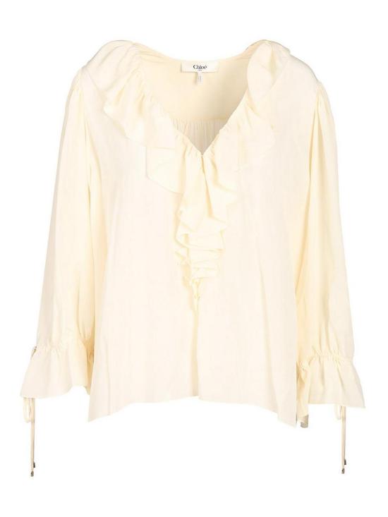 26FW 끌로에 블라우스 CH26AHT72005114 White