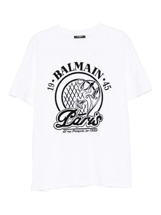 26FW 발망 반팔 티셔츠 HH1EG000BD68GAB White