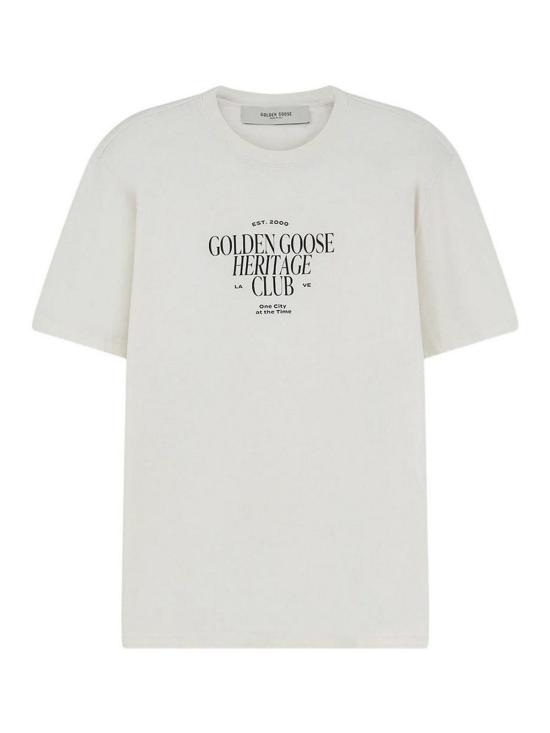 26FW 골든구스 반팔 티셔츠 GMP01220P00261911560 White