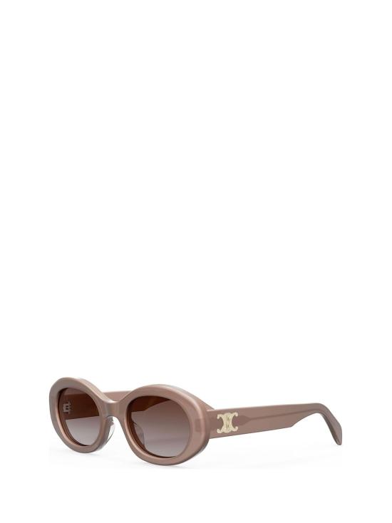 25FW 셀린느 트리옹프 01 오벌 아세테이트 선글라스 CL40194U 45F BROWN - CELINE