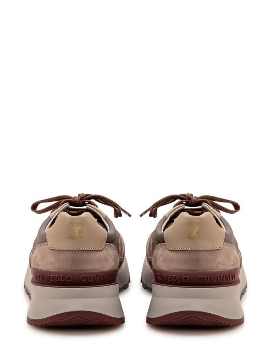 26FW 브루넬로 쿠치넬리 누벅 레더 스웨이드 러닝 스니커즈 MZUSNEO355 CYR60 ANTRACITE - BRUNELLO CUCINELLI