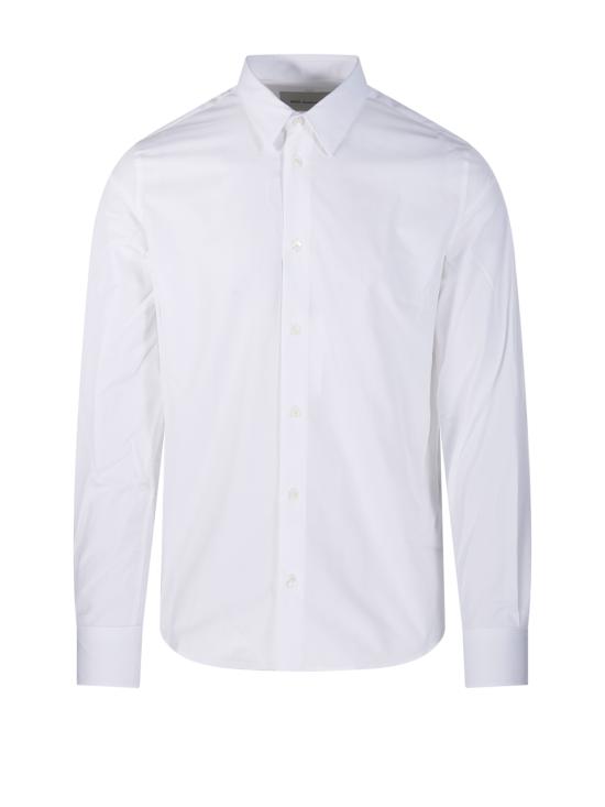 26SS 아미 코튼 테일러 자수 아미 드 하트 셔츠 HSH764 CO0063 100 WHITE