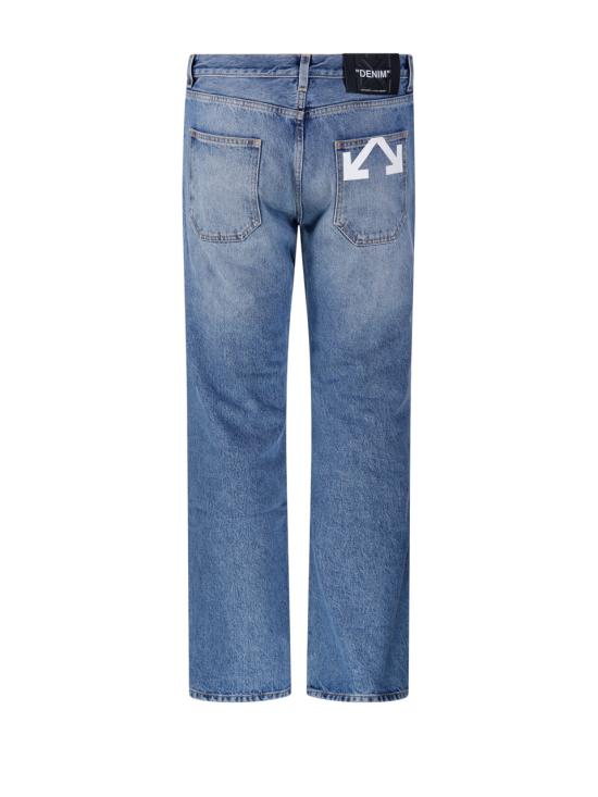 26SS 오프화이트 데님 팬츠 OMYA18JS26 DEN002 4000 LIGHT MEDIUM BLUE - OFF WHITE