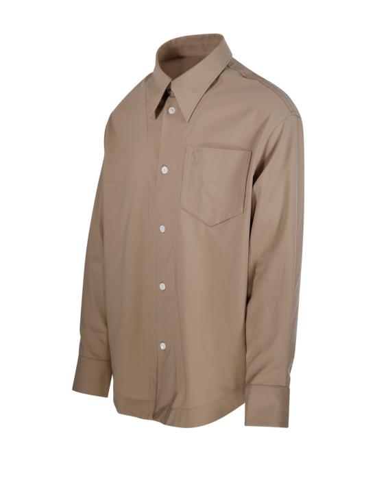 26SS 아미 긴팔 셔츠 USH808 WV0194 A036 BEIGE TAUPE - AMI