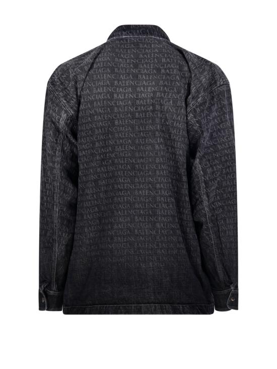 26SS 발렌시아가 데님 자켓 856919 TTWA5 1269 BLACK GREY - BALENCIAGA