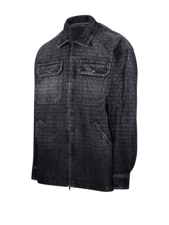 26SS 발렌시아가 데님 자켓 856919 TTWA5 1269 BLACK GREY - BALENCIAGA