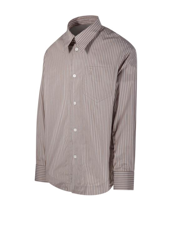 26SS 아미 긴팔 셔츠 USH808 CO0219 A040 BEIGE TAUPE WHITE - AMI
