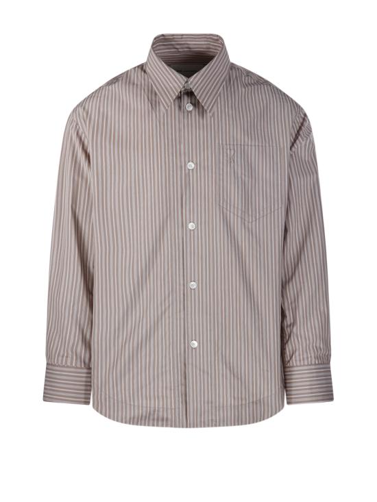 26SS 아미 긴팔 셔츠 USH808 CO0219 A040 BEIGE TAUPE WHITE