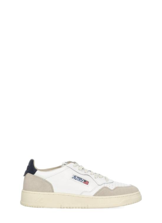 26FW 오트리 메달리스트 로우 스니커즈 AULM LS28WHT BLUE WHITE