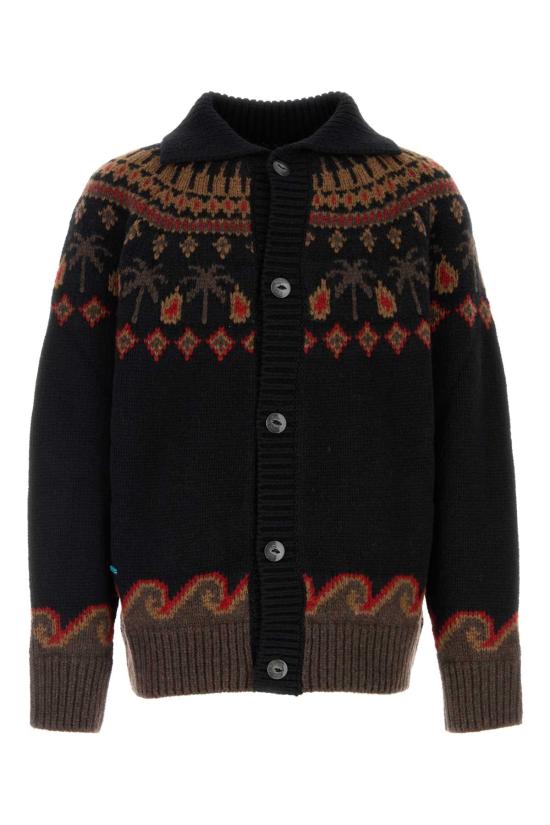 26FW 알라누이 가디건 LMHQ005E26KNI0011060 BLAMULC Printed