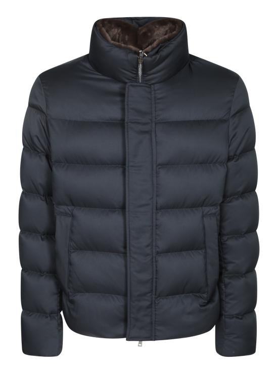 27FW 에르노 아렌델레 포 퍼 봄버 다운 자켓 PI001019U 12414Z 9200 Blue