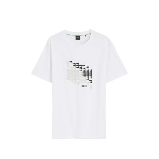 26FW 보스 반팔 티셔츠 50566853 100 WHITE