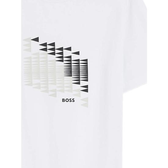 26FW 보스 반팔 티셔츠 50566853 100 WHITE - BOSS