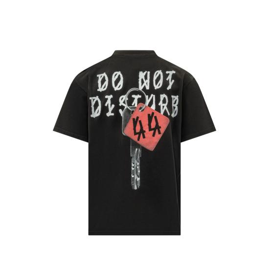 26FW 44레이블 반팔 티셔츠 B0030669 FA706 P816 BLACK - 44 LABEL