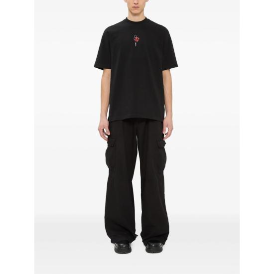 26FW 44레이블 반팔 티셔츠 B0030673 FA779 P849 BLACK - 44 LABEL