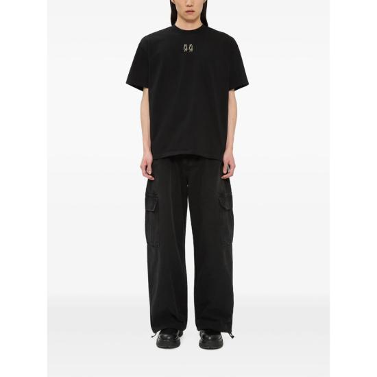 26FW 44레이블 반팔 티셔츠 B0030670 FA706 P839 BLACK - 44 LABEL