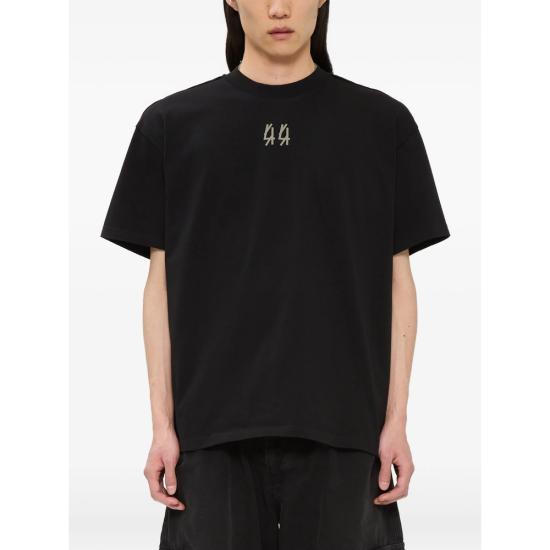 26FW 44레이블 반팔 티셔츠 B0030670 FA706 P839 BLACK