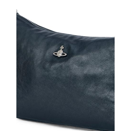 26FW 비비안웨스트우드 레더 호보 숄더백 레더 호보 숄더백 46020017W L00BX N401 BLACK - VIVIENNE WESTWOOD