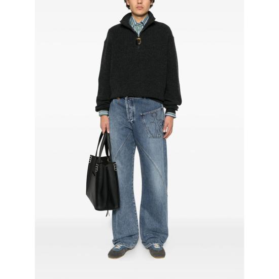 26FW JW앤더슨 집업 니트 KW1481 YN0542 925 GREY - JW ANDERSON