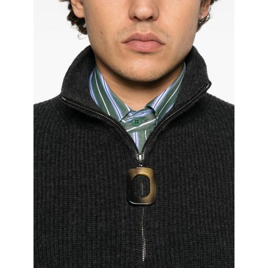 26FW JW앤더슨 집업 니트 KW1481 YN0542 925 GREY - JW ANDERSON