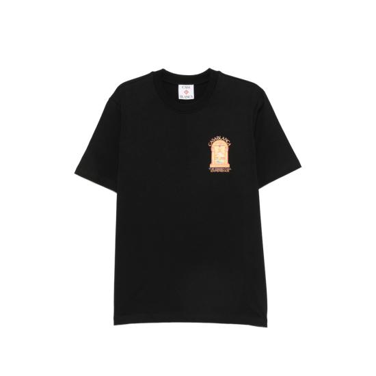 26FW 카사블랑카 반팔 티셔츠 AW26 JTS 001 13 HERMO BLACK