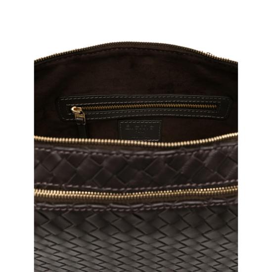 26FW 엘렘 숄더백 TROUSSE LARGE WOVEN DKBRO BROWN - ELLEME