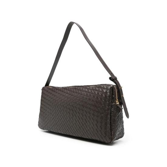 26FW 엘렘 숄더백 TROUSSE LARGE WOVEN DKBRO BROWN - ELLEME