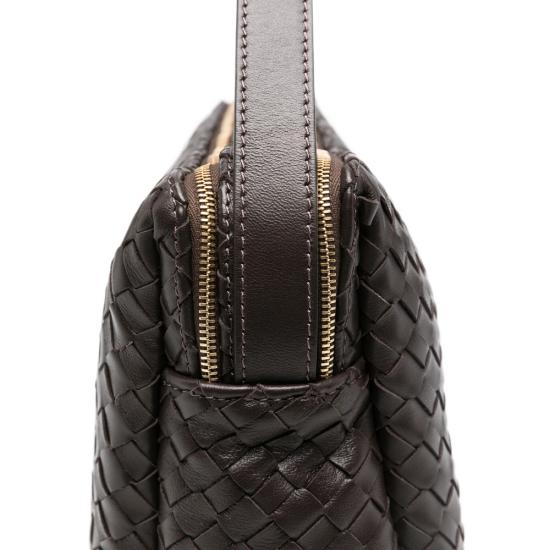26FW 엘렘 숄더백 TROUSSE LARGE WOVEN DKBRO BROWN - ELLEME