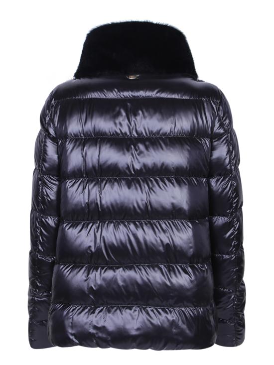 27FW 에르노 울트라라이트 나일론 & 레이디 얼터너티브 퍼 케이프 PI002017D 12017Z 9300 Black - HERNO