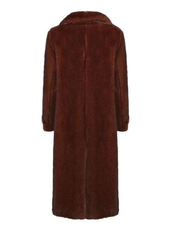 27FW 에르노 얼터너티브 멜란지 밍크 퍼 코트 GC000545D 12739 8800 Brown - HERNO