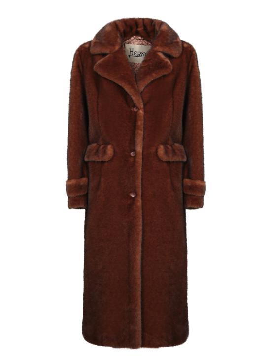 27FW 에르노 얼터너티브 멜란지 밍크 퍼 코트 GC000545D 12739 8800 Brown