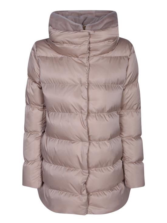 27FW 에르노 새틴 & 뉴 레이디 퍼 A셰이프 다운 자킷 PI001934D 12170Z 1985 White