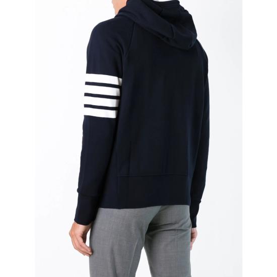  톰브라운 클래식 루프백 4바 풀 지퍼 후디 MJT022H 00535 461 BLUE - THOM BROWNE