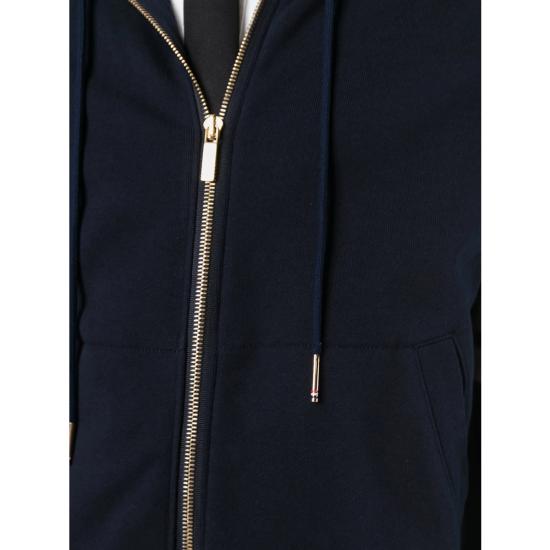  톰브라운 클래식 루프백 4바 풀 지퍼 후디 MJT022H 00535 461 BLUE - THOM BROWNE