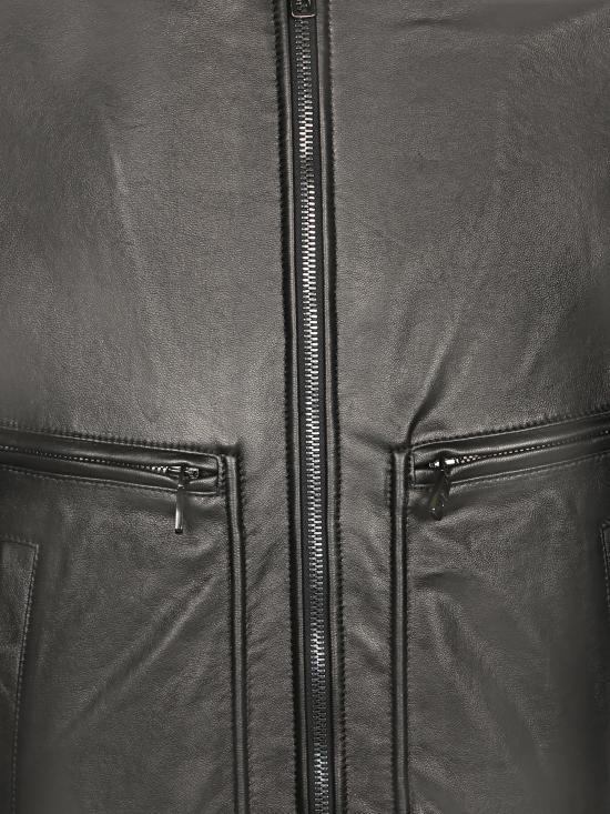 27FW 돌체앤가바나 가죽 자켓 G9CFVL HUL1V N0000 Black - DOLCE & GABBANA