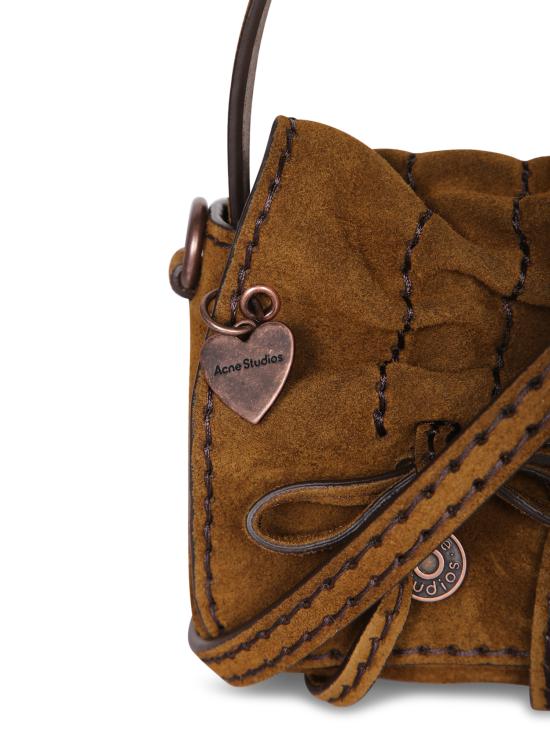 27FW 아크네 스튜디오 멀티포켓 스웨이드 마이크로 백 C10265 295 Brown - ACNE STUDIOS