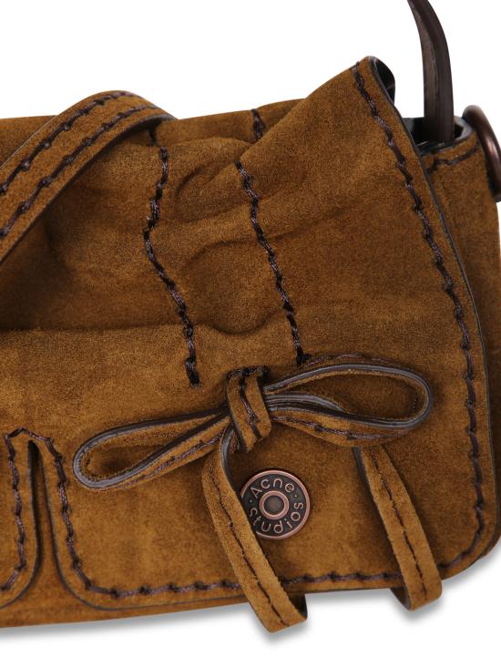 27FW 아크네 스튜디오 멀티포켓 스웨이드 마이크로 백 C10265 295 Brown - ACNE STUDIOS