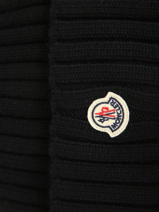 27FW 몽클레어 로고 울 비니 로고 울 비니 L20933B000 36 A9327 999 Black - MONCLER