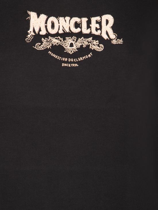27FW 몽클레어 반팔 티셔츠 L20938C000 27 89BJX 999 Black - MONCLER